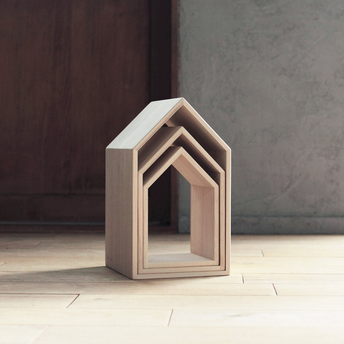 増田桐箱店 本の家 Book House Nest mini｜桐製ブックスタンド ミニ 3