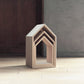 増田桐箱店 本の家 Book House Nest mini｜桐製ブックスタンド ミニ 3個セット