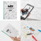 NuRIE book 長い塗り絵 (182cm) 【ARで飛び出す図鑑】 知育玩具