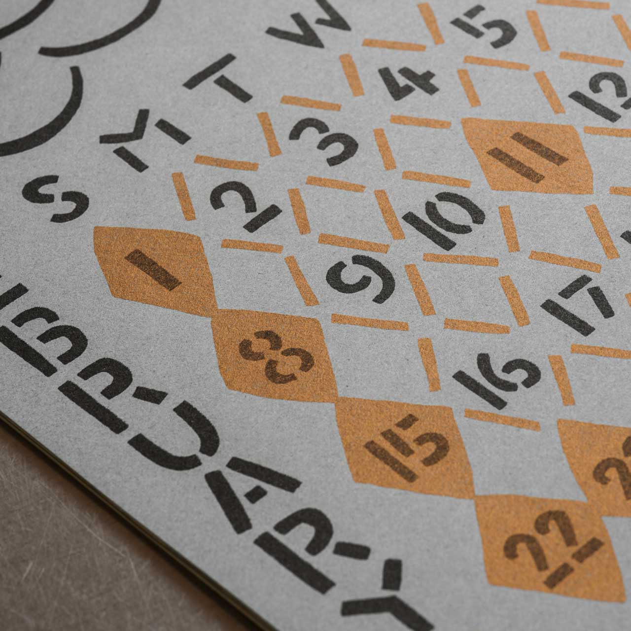 よつめ染布舎 かれんだ 2026年 壁掛けカレンダー