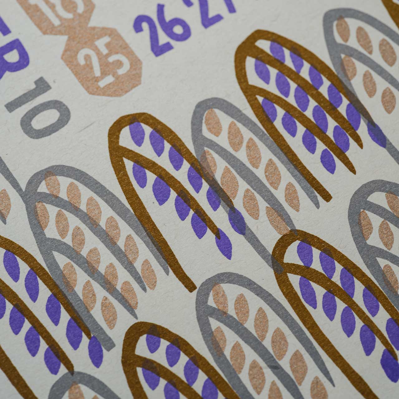 よつめ染布舎 かれんだ 2026年 壁掛けカレンダー