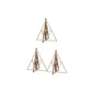 Kito ピラミッド Sサイズ 3個セット 北欧 オーナメント 取付けフック付