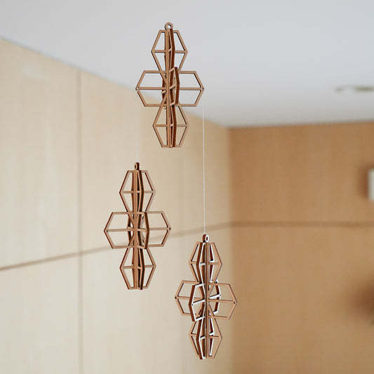 Kito クローバー Sサイズ 3個セット 北欧 オーナメント 取付けフック付