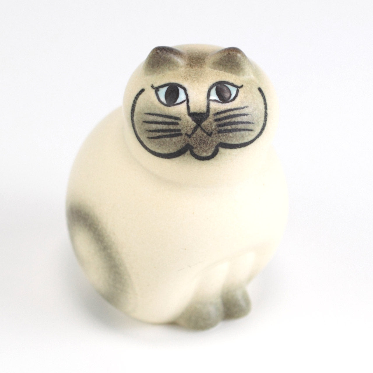 リサラーソン 猫 置物 ミア S ホワイトグレー 正規品 | 北欧 陶器