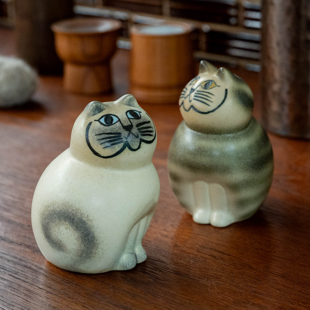 【個体で選べる】Lisa Larson リサラーソン MIA ミア S ホワイトグレー 正規品