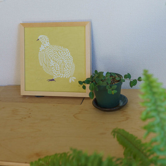 sotlight トリ 20cm アートポスター フレーム付き